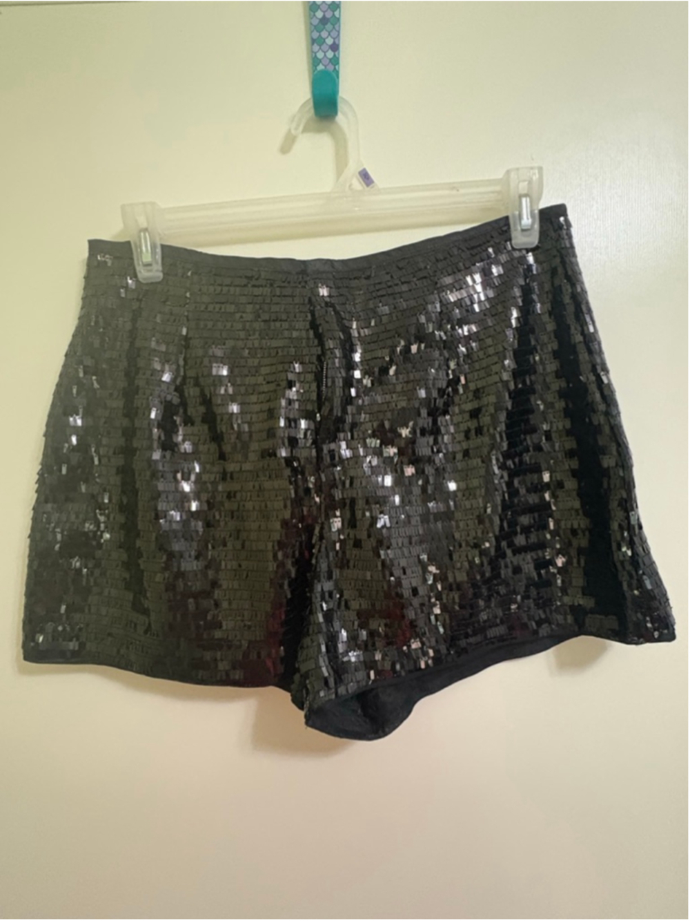 Women's Unbranded Black Sequin Shorts XL